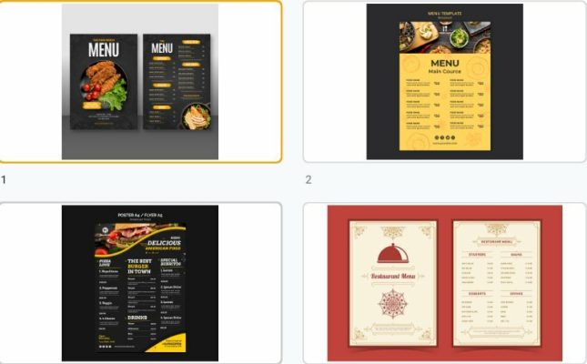 Những sai lầm cần biết khi thiết kế menu nhà hàng
