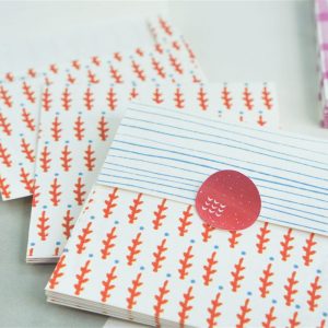 Bì Thư Vuông 10x10cm Hoạ Tiết Tối Giản, 10 Mẫu, Tặng Sticker – CBN Design