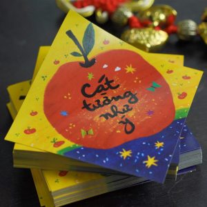Decal Dán Tết 2027 – Sticker Trang Trí Nhà Cửa, Kính, Trái Cây – CBN Design